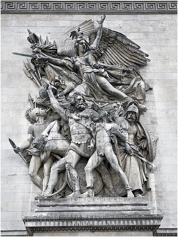Zijkant Arc de Triomphe