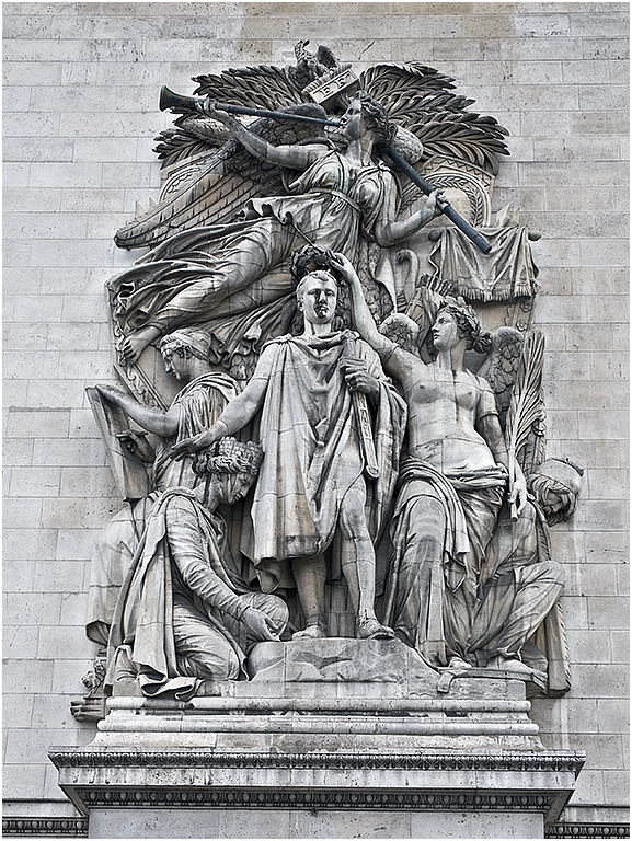 Zijkant Arc de Triomphe