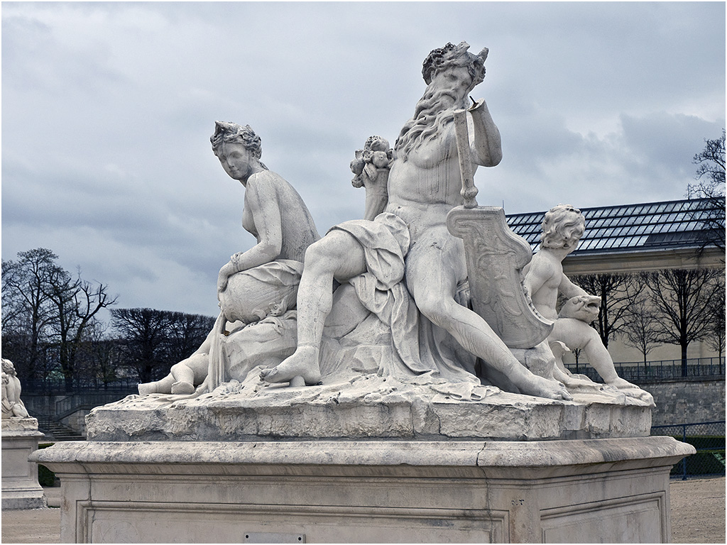 Park bij het Louvre