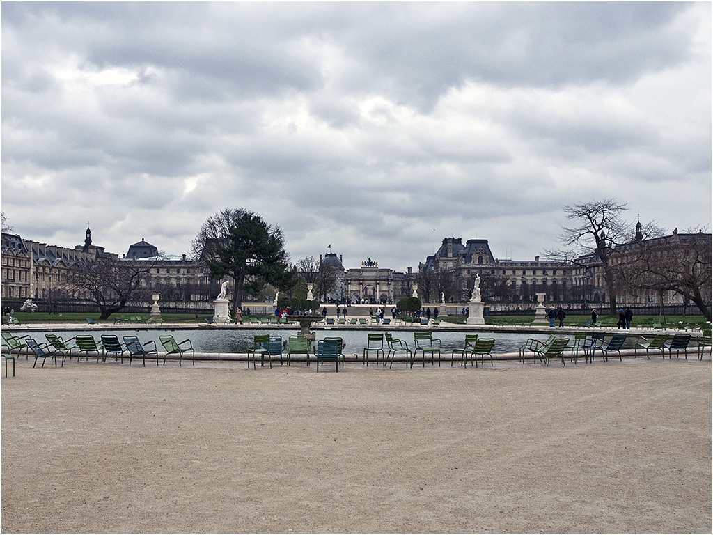Park bij het Louvre